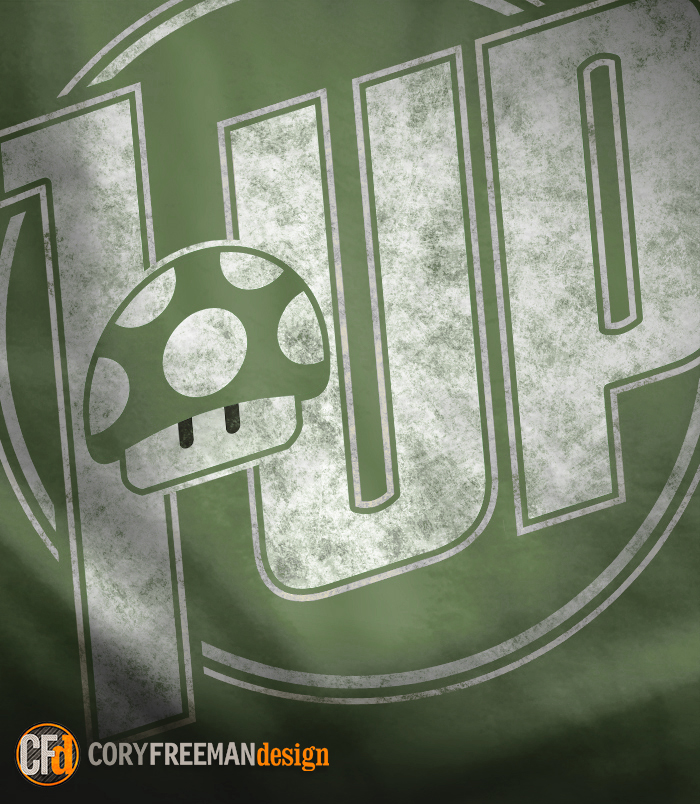 1-UP Super Mario Gamer's T-Shirt - Picture 2