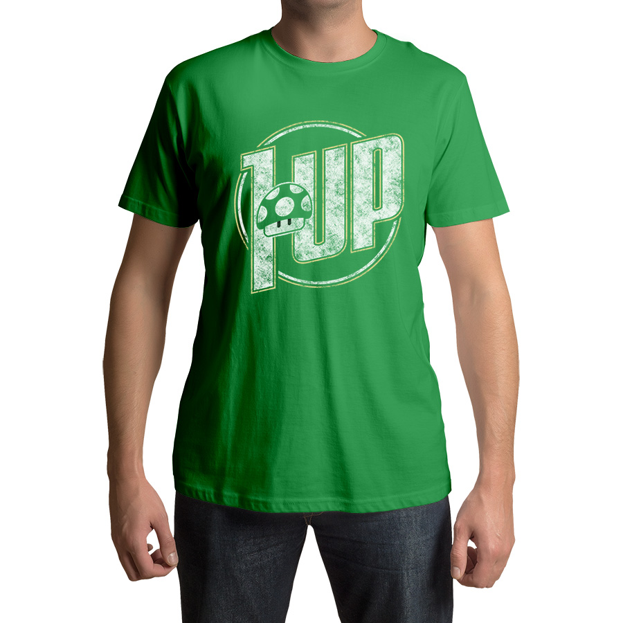 1-UP Super Mario Gamer's T-Shirt - Picture 3