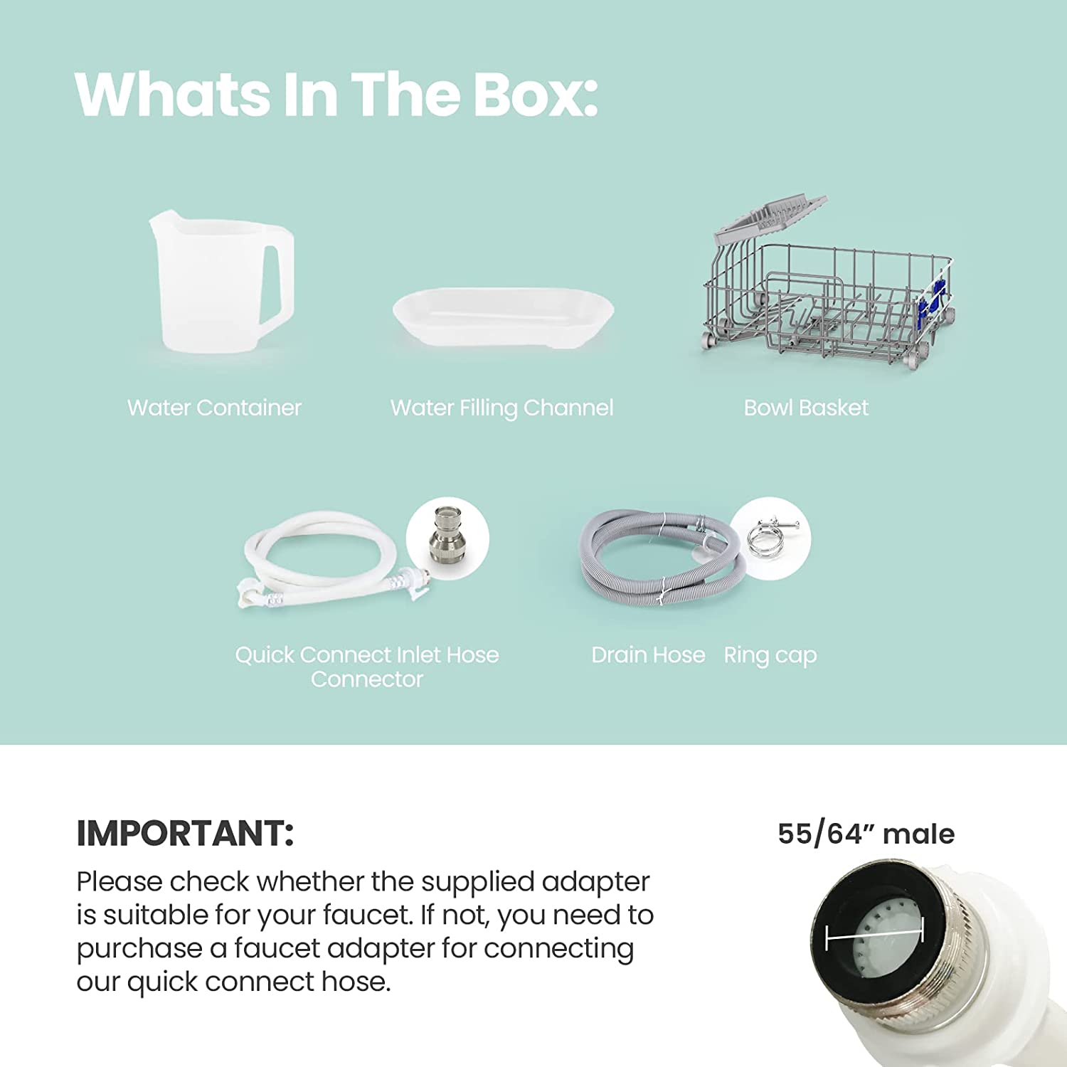 COMFEE' Portable Countertop Dishwasher - Picture 10