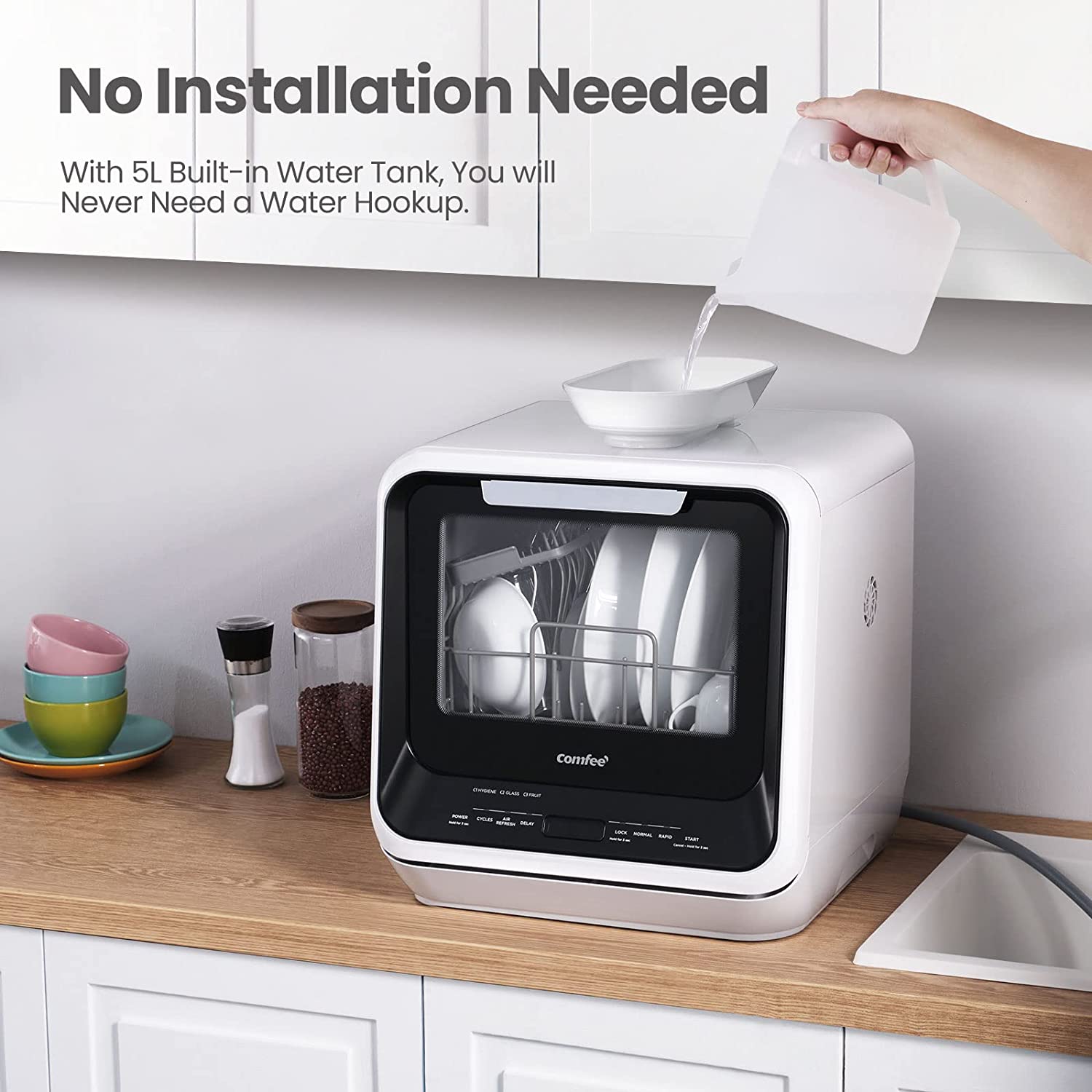 COMFEE' Portable Countertop Dishwasher - Picture 2