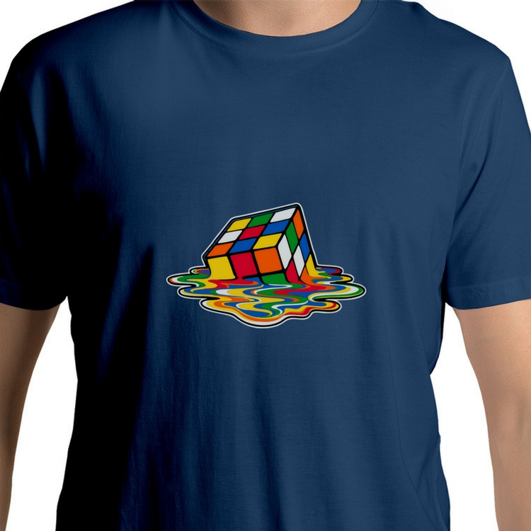 Melting Rubik's Cube T-Shirt - Picture 1