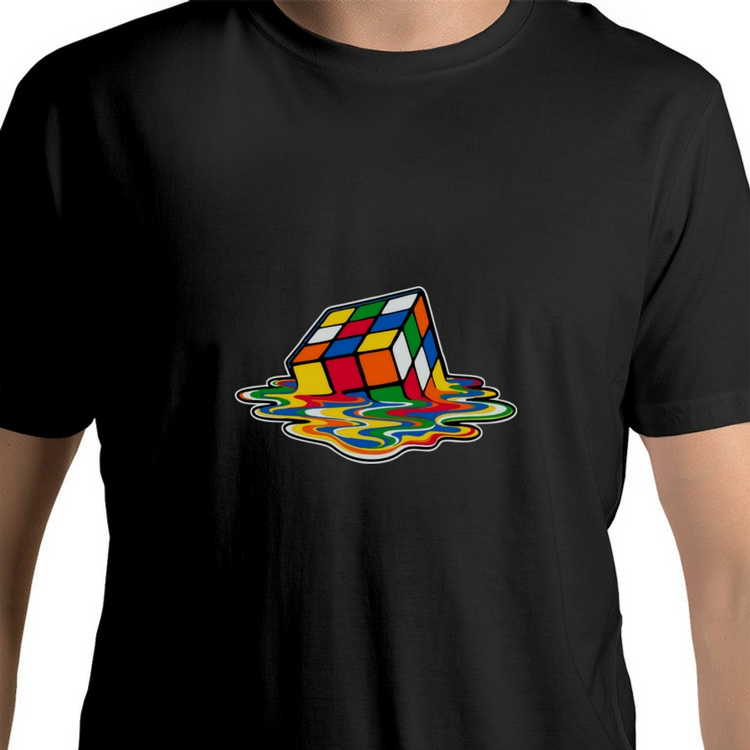 Melting Rubik's Cube T-Shirt - Picture 2