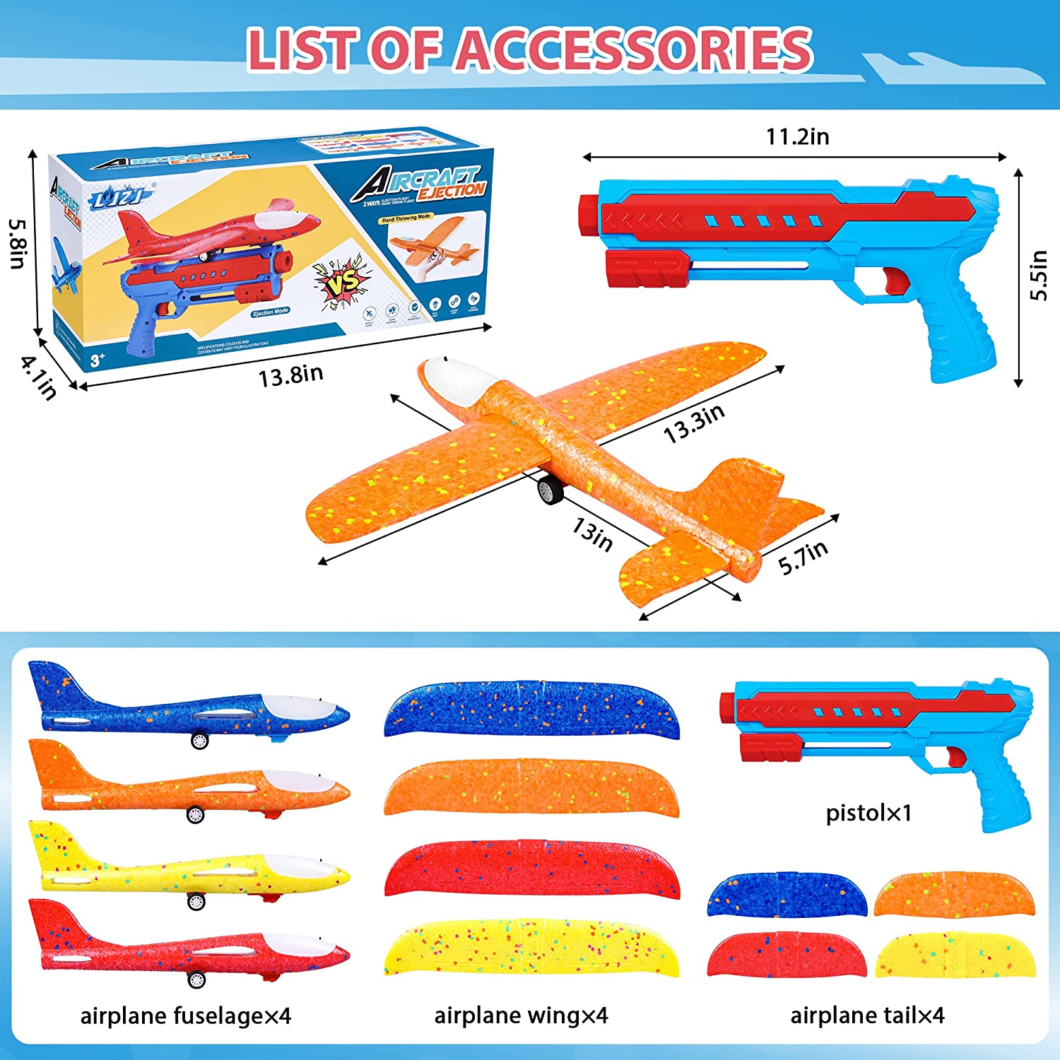4 Pack Airplane Launcher Toys - Picture 4
