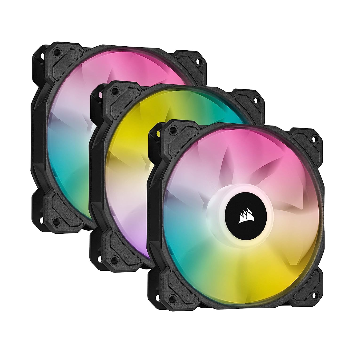 Corsair iCUE SP120 RGB Elite 120mm PWM Triple Fan Kit - Picture 1