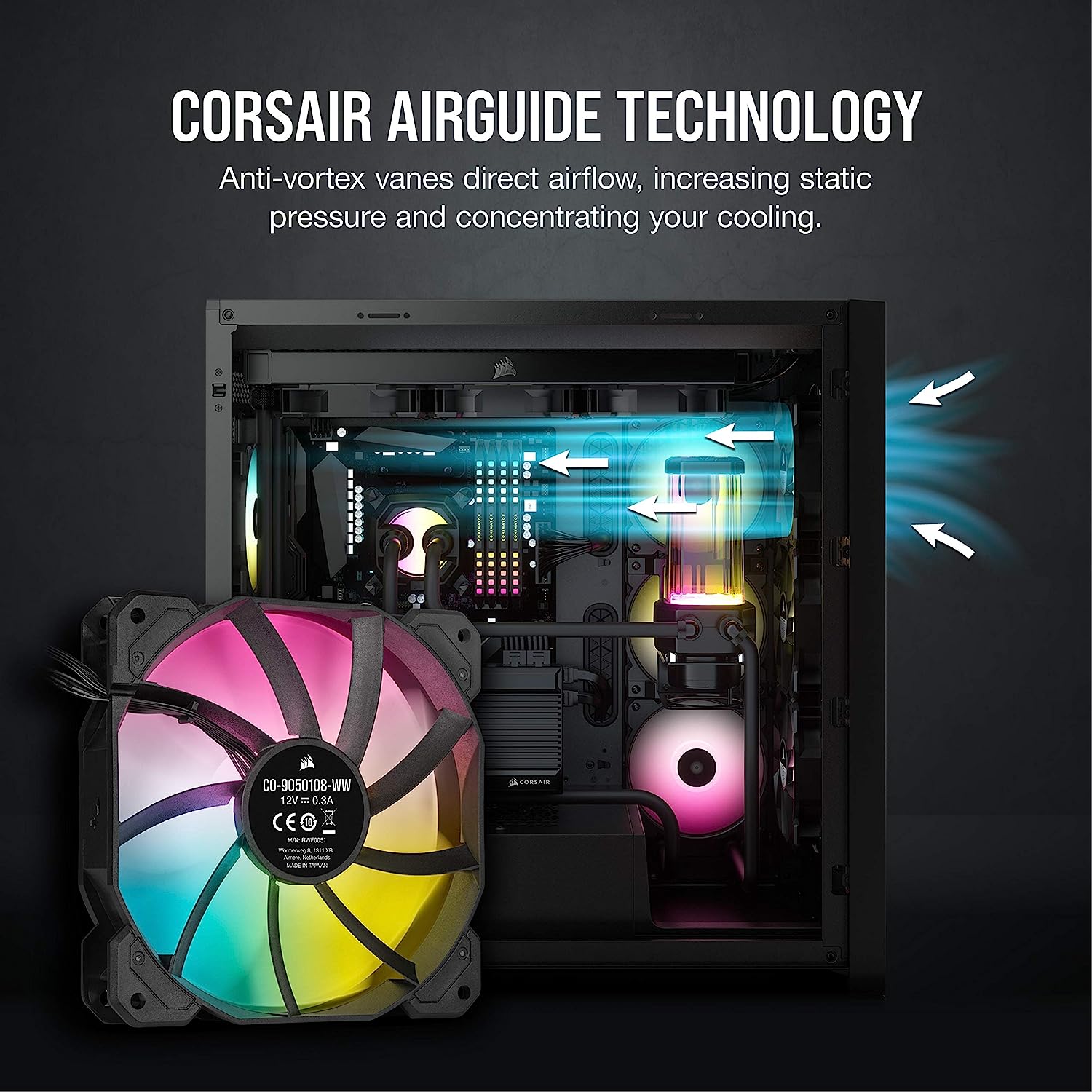 Corsair iCUE SP120 RGB Elite 120mm PWM Triple Fan Kit - Picture 3