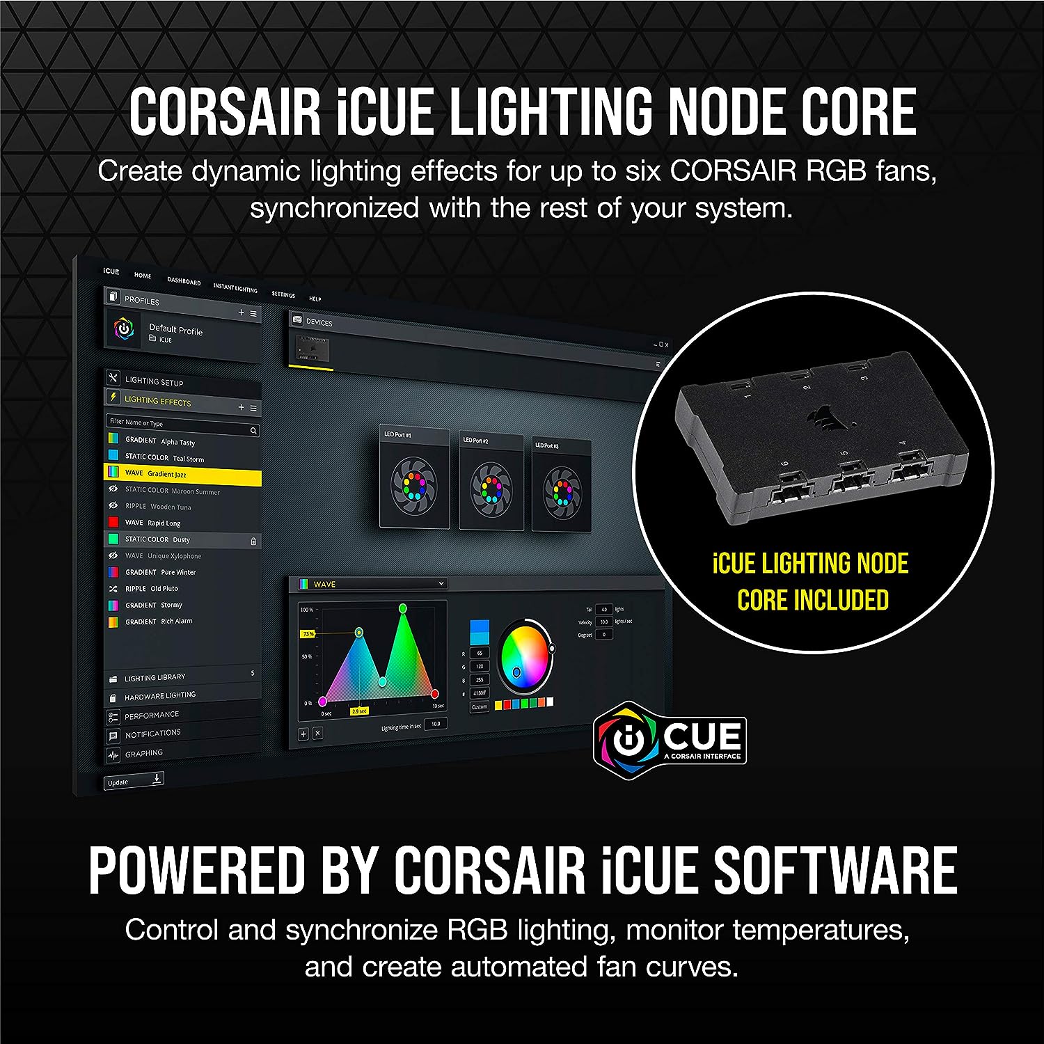 Corsair iCUE SP120 RGB Elite 120mm PWM Triple Fan Kit - Picture 5