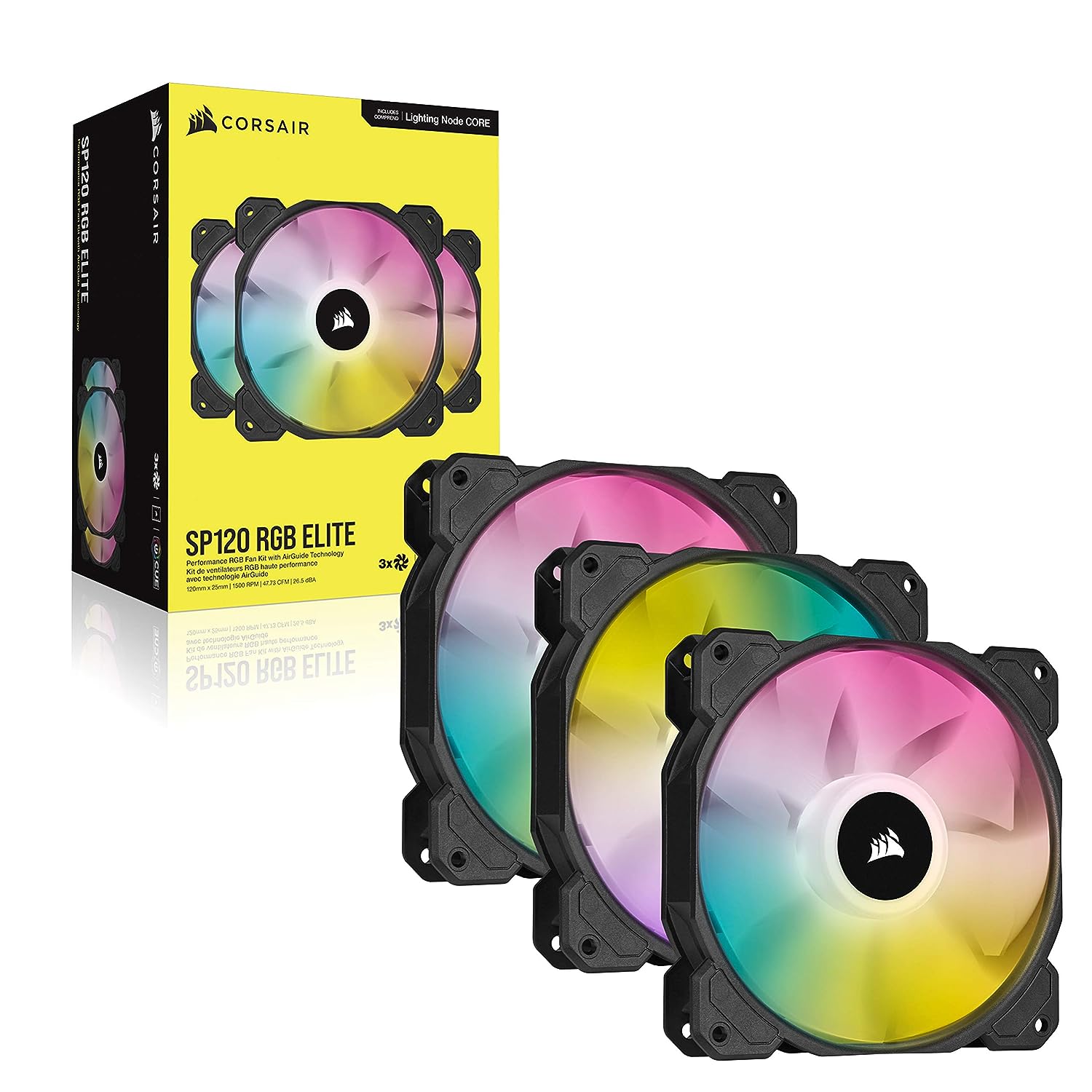 Corsair iCUE SP120 RGB Elite 120mm PWM Triple Fan Kit - Picture 8