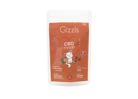 Gizzls Chicken CBD Cat Treats - Picture 1