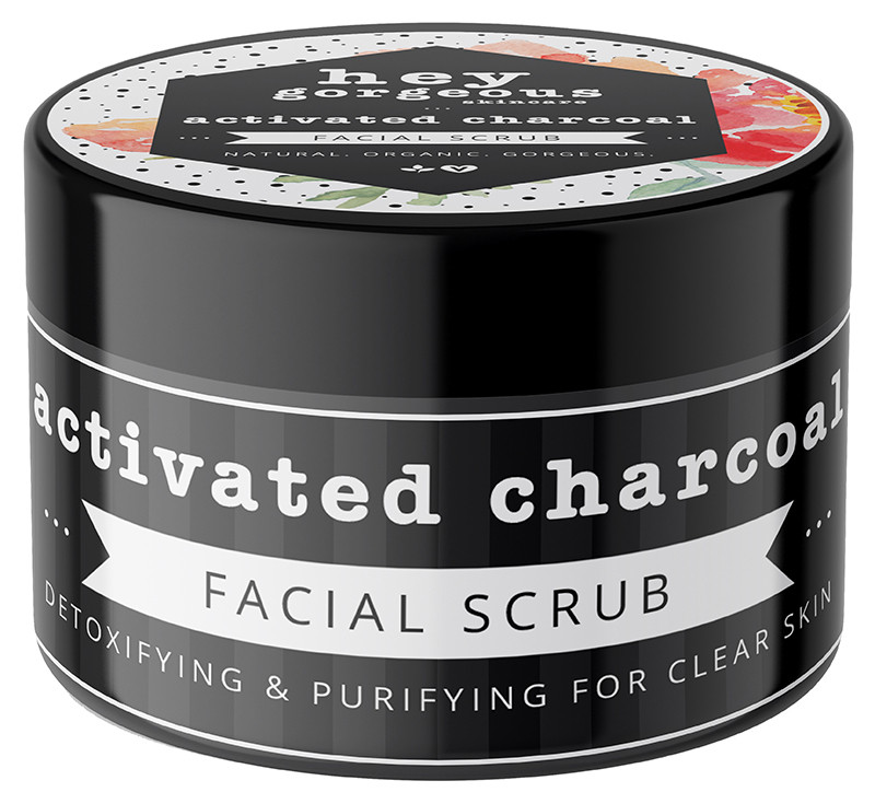 Hey Gorgeous Activated Charcoal Facial Scrub - Picture 1