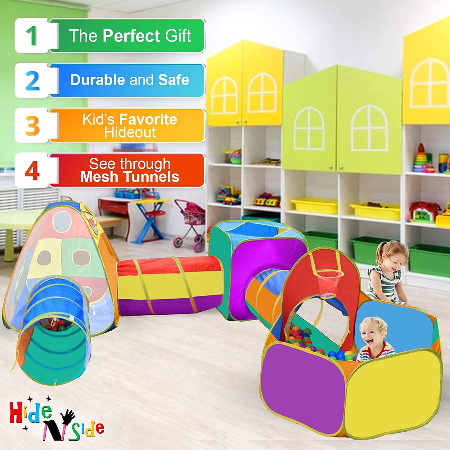 Play Tent and Tunnels for Kids - Picture 3