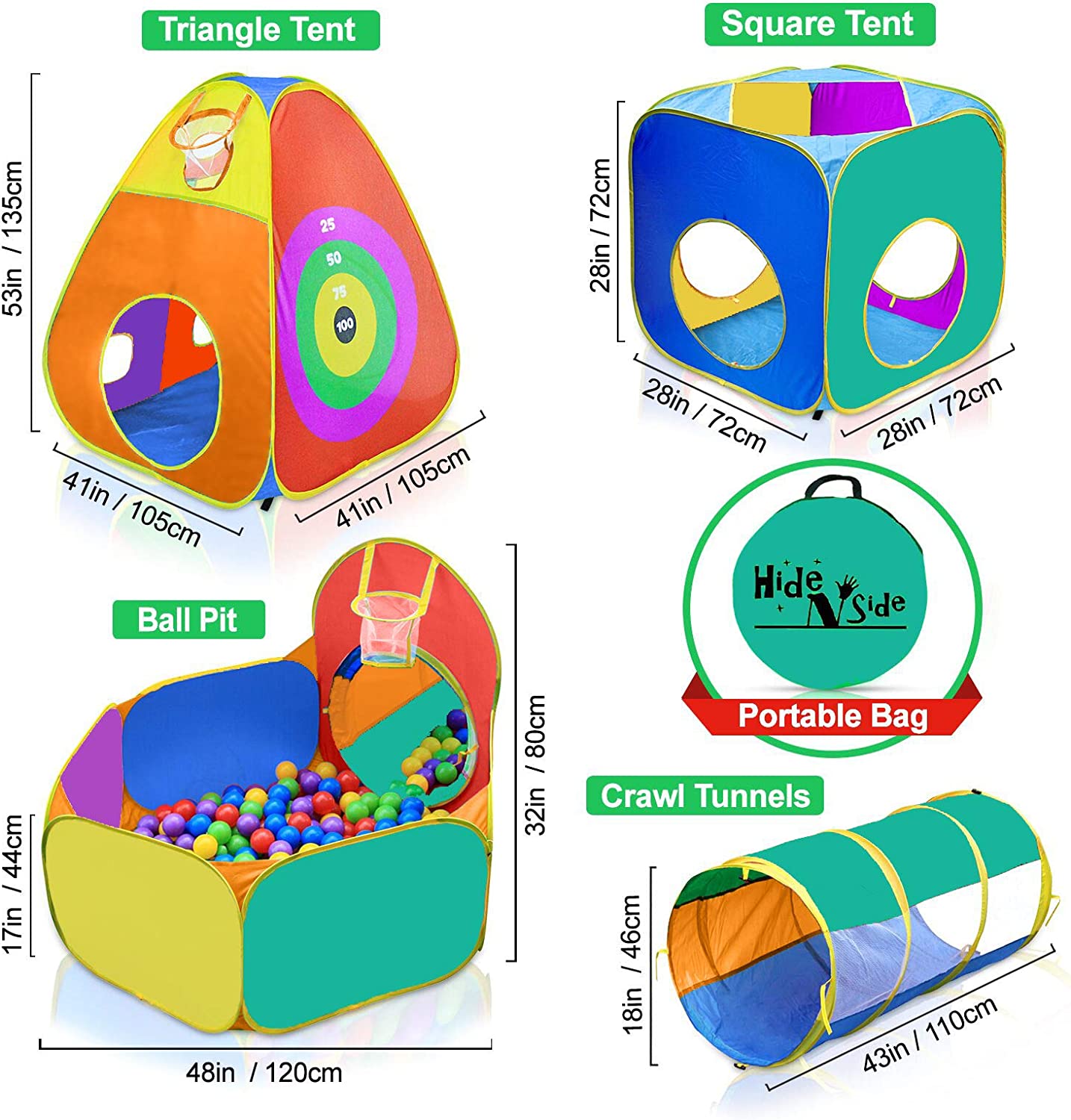 Play Tent and Tunnels for Kids - Picture 5