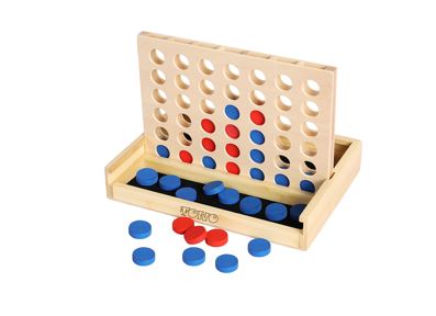 TOWO Wooden 4 in a Row Game - Picture 1