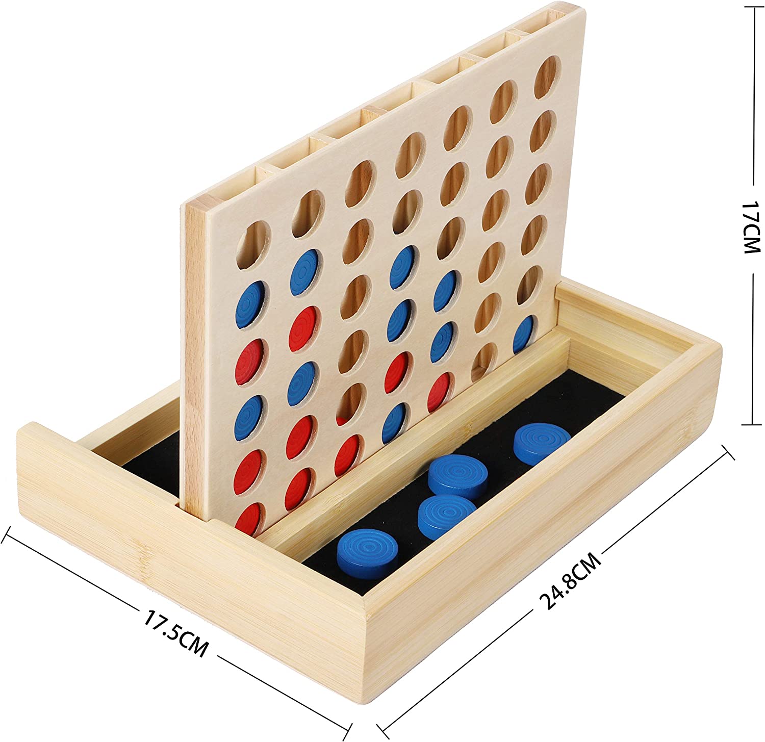 TOWO Wooden 4 in a Row Game - Picture 5