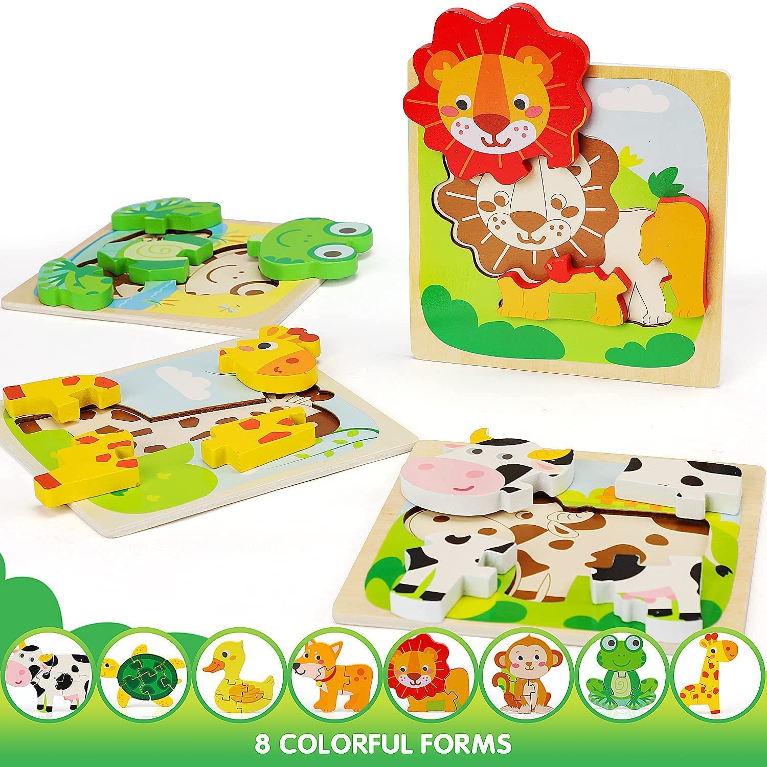 TOY Life Wooden Puzzles for Toddlers - Picture 3