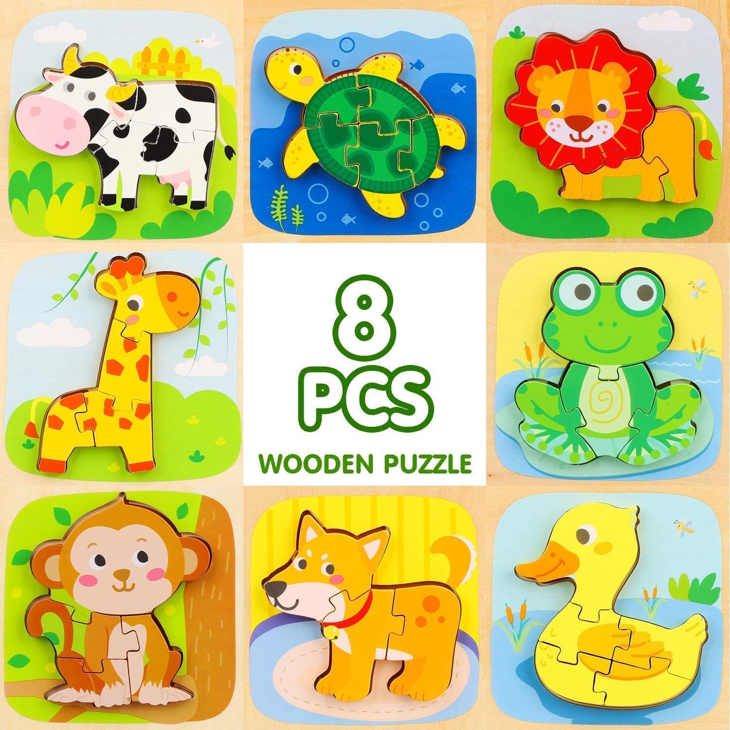 TOY Life Wooden Puzzles for Toddlers - Picture 8